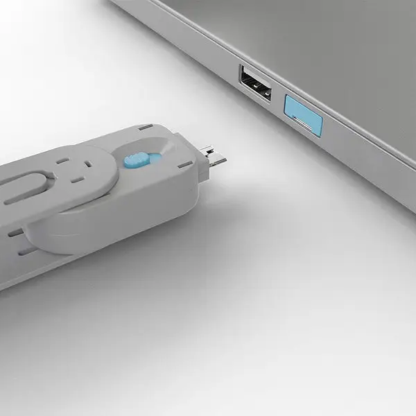 USB Prievado Blokatorius - LINDY USB Type A Prievado Blokatorius, 4 vnt. Mėlynas, su Raktu – 5