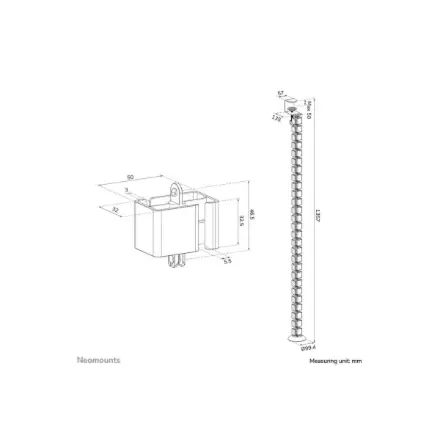 Neomounts ADS06-131WH Cable spine, Clamp-on design, Universal – 10