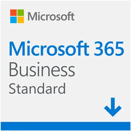 Microsoft 365 Business Standart paketo (Word, Excel, PowerPoint, OneNote, Outlook, Publisher, Access) ir jo papildomo internetinio serviso, skirta komercinei veiklai, 1 metų naudojimo prenumerata 5 įrenginiams, elektroninis produkto raktas – 2