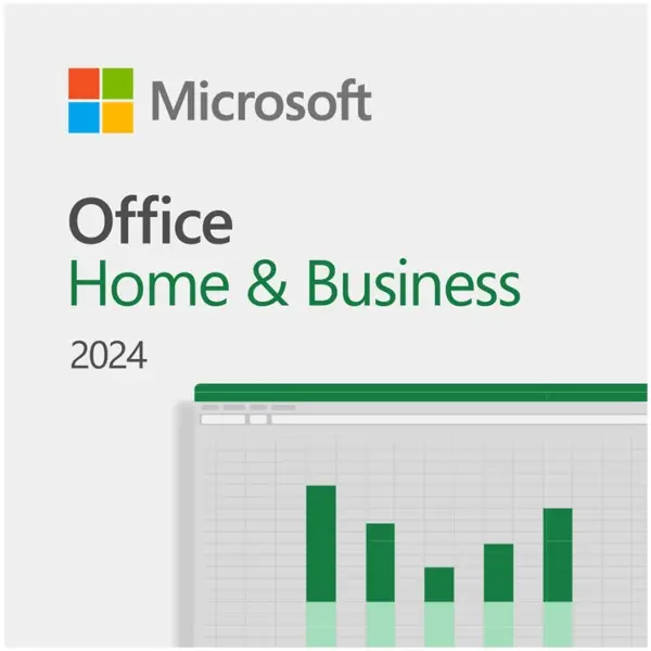 Microsoft Office Home and Business 2024 lizencija (tik kodas) pakuotėje, Asmeniniam ir Komerciniam naudojimui „Word“, „Excel“, „PowerPoint“, „Outlook“ ir „OneNote“ – 6