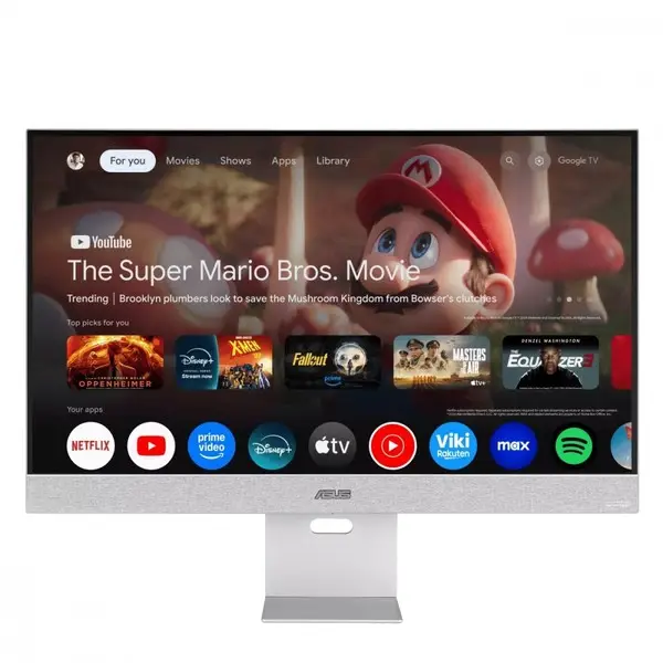 Asus ZenScreen Smart MS32UC – 31.5-inch UHD (3840 x 2160) IPS panel with 98% DCI-P3, Google TV, Harman Kardon speakers, USB Type-C® (90 W PD), HDMI™, DisplayPort™, wireless display capabilities, multi-control, multi-platform live streaming – 2