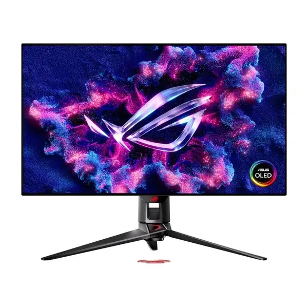 Asus ROG Swift OLED PG32UCDP gaming monitor ― 32-inch (31.5 inch viewable) WOLED panel, dual mode (4K 240Hz or FHD 480Hz), 0.03 ms (GTG), G-SYNC® compatibility, custom heatsink, ASUS OLED Care, AI Assistant, VESA DisplayHDR™ 400 True Black, uniform b – 9