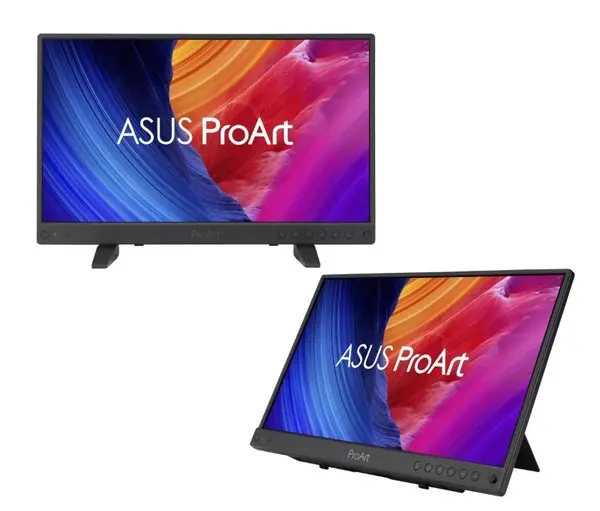 Asus ProArt Display PA16USV Professional Monitor – 15.6-inch, 4K UHD (3840 x 2160), IPS, HDR-10, 100% sRGB / Rec.709, ΔE – 9