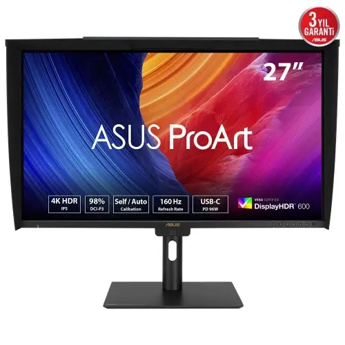 Asus ProArt Display PA27UCGE Professional Monitor – 27-inch, 4K (3840 x 2160), IPS, 600 nits, 98% DCI-P3, Delta E – 3