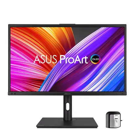Asus ProArt Display OLED PA27DCE-K Professional Monitor – 27-inch (26.9-inch viewable), OLED, 4K UHD (3840 x 2160), 99% DCI-P3, HDR-10, HLG, ΔE – 2