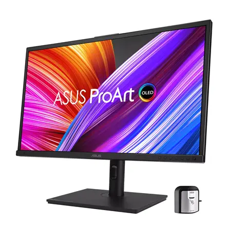 Asus ProArt Display OLED PA27DCE-K Professional Monitor – 27-inch (26.9-inch viewable), OLED, 4K UHD (3840 x 2160), 99% DCI-P3, HDR-10, HLG, ΔE – 3