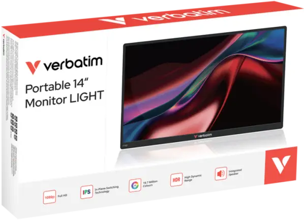 VERBATIM PM-14 Portable Monitor 14inch Full HD 1080p – 4