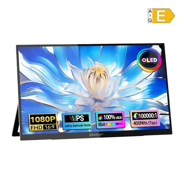 Nešiojamas monitorius - Zeuslap OL133ED 13.3" Full HD Jutiklinis Ekranas, USB-C, HDMI – 5