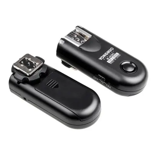 Dviejų Yongnuo RF603N II blykstės paleidiklių rinkinys su kabeliu N1, skirtu Nikon