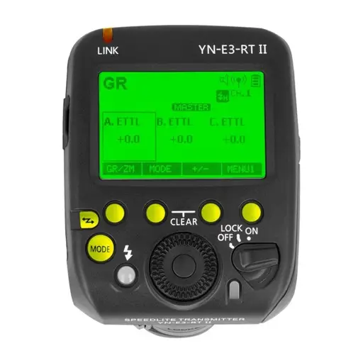 Yongnuo YN-E3-RT II radijo valdiklis, skirtas Canon