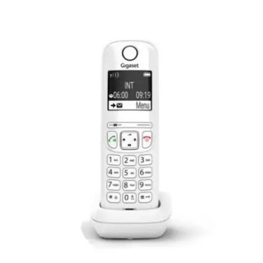 Belaidis telefonas - Gigaset AS690 14h Pokalbių Laikas 100 Telefonų Sąrašas Balta