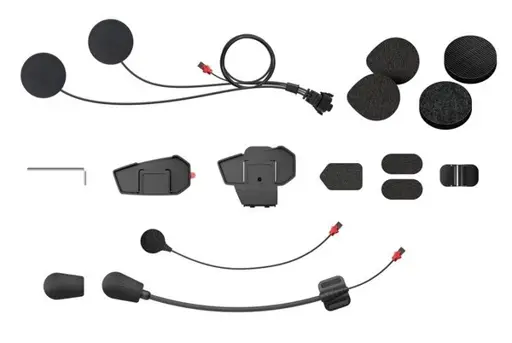 Sena SPIDER-ST1-A01 Interkomo su įmontuotais mikrofonais ir garsiakalbiais montavimo rinkinys Juoda