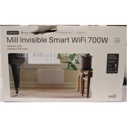 SALE OUT. Mill PA700WIFI4 Panel Heater with WiFi Gen 4 700 W Suitable for rooms 9-12 m² White IPX4