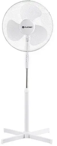 Platinet fan 16", white (44734)