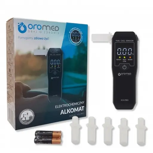 Oromed ALK_ORO-X10 PRO alkotesteris 0 - 4% 0,05% Juoda