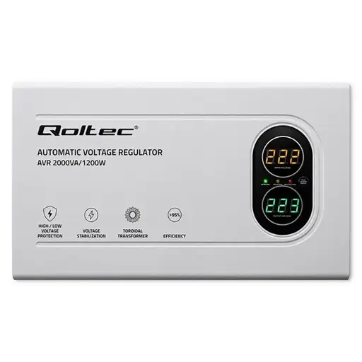 Voltage stabilizer AVR 2000VA 1200W toroidal
