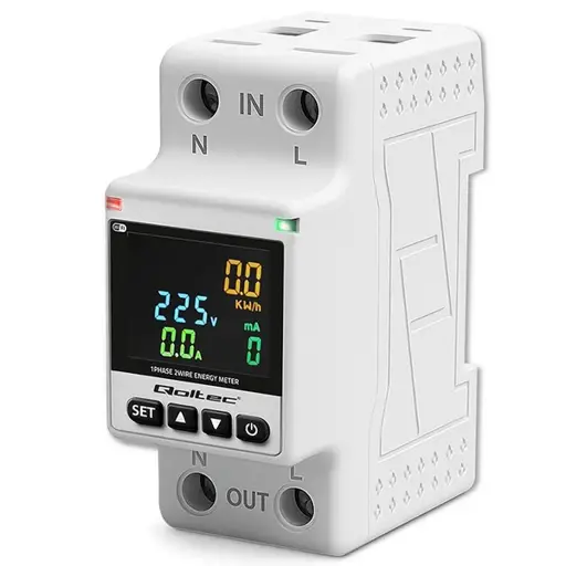 Single phase energy consumption meter DIN35