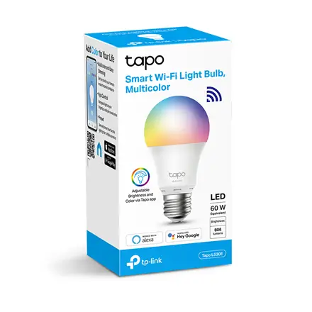 TP-LINK L530E išmani WiFi įvairiaspalvė LED lemputė