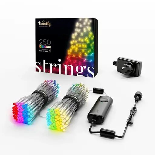 „Twinkly Strings“ išmaniosios apšvietimo virvelės (įvairiaspalvės ir baltos spalvos)