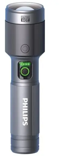 Rechargeable flashlight USB-C 1500 lm 2000mAh