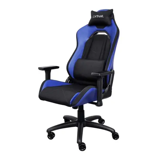 Trust GXT 714B Ruya Blue Comfortable, fully adjustable gaming chair made with sustainable materials
