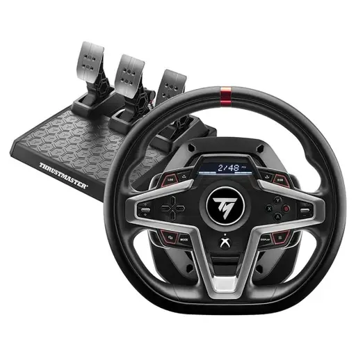 Thrustmaster T248 Xbox Series Steering Wheel , Magnetic Paddle Shifters, 25 Action Buttons, Dynamic Force Feedback, Compatible with Xbox One & Xbox X, Black