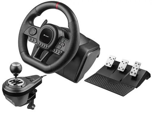 Steering Wheel SimRacer Manual Gearbox 6in1 (PC/PS4/PS3/Xone/X360/SWITCH)