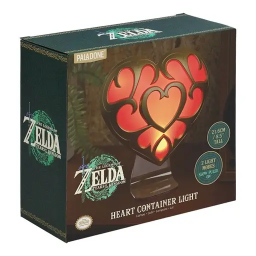 The Legend Of Zelda - Heart Container - Lempa 25cm