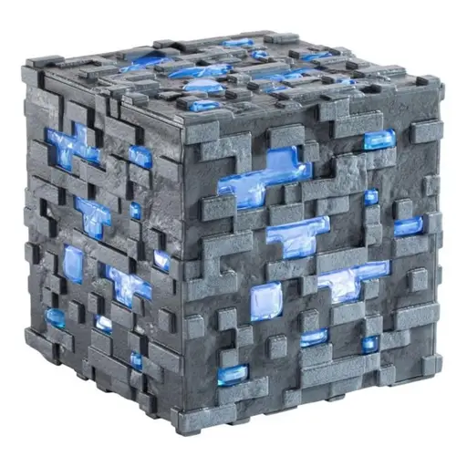 Minecraft Diamond Ore Illuminating Collector Replica lempa