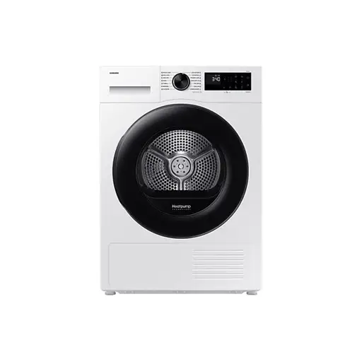 Samsung Dryer DV90DG52A0AELE, white, SpaceMax, Higiene care, 9kg, A+++, heat pump