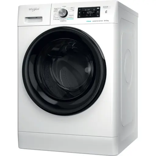 WHIRLPOOL Washing machine - Dryer FFWDB 864349 BV EE, 1400 rpm, Energy class D, 8kg - 6kg, Depth 54 cm, Inverter motor, Steam Refresh