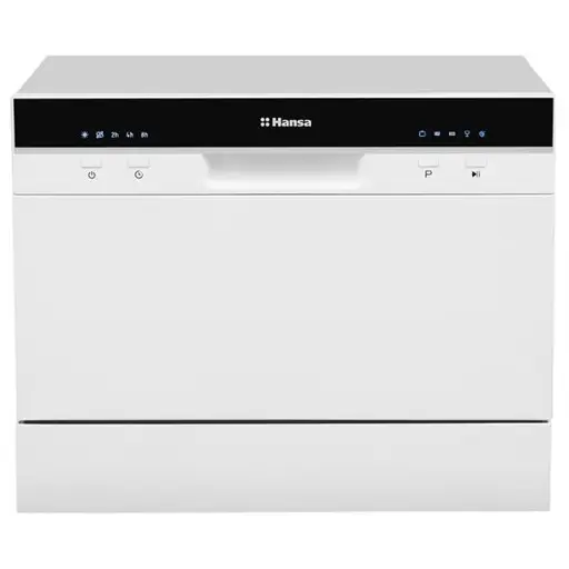 Hansa, mini, 6 komplektų talpa, balta - Indaplovė