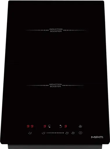 MPM MPM-30-IM-18 viryklė Juoda Įmontuoti 29 cm Indukcinė viryklė, padalyta į sritis 2 zone(s)