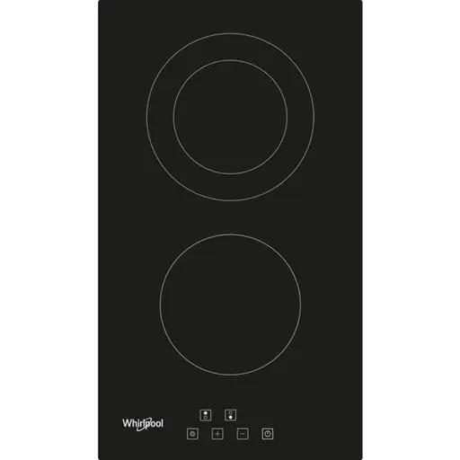Whirlpool, domino, plotis 30 cm, juoda - Įmontuojama keramikinė kaitlentė