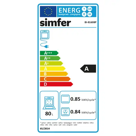 Simfer Oven BI-81608P 80 L