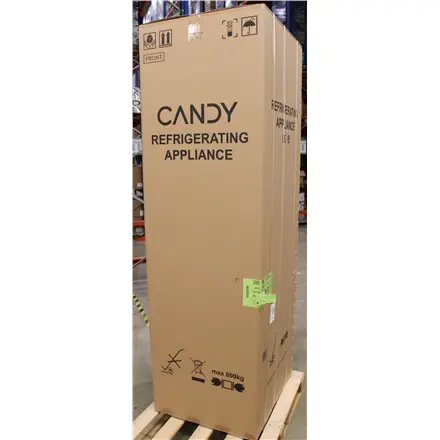 SALE OUT. Candy ECN2CQTEX206 Refrigerator, E, Freestanding, Combi, Height 205cm, Fridge net 289 L, Freezer net 120 L, Stainless steel