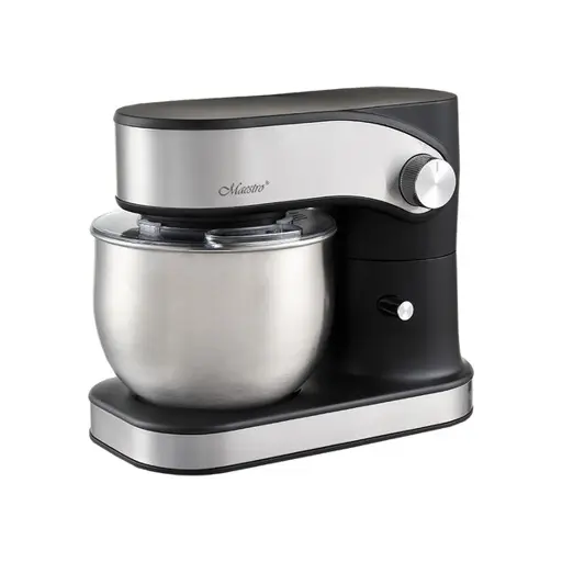 Planetinis maišytuvas MAESTRO MR-557 su dubeniu 3l, 1200W Juoda, Sidabras