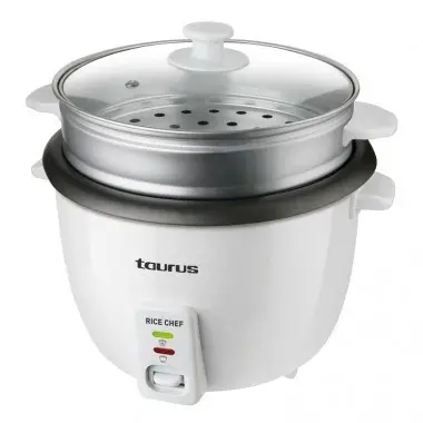 Taurus RICE CHEF ryžių virimo aparatas 1,8 L 700 W Pilka, Balta