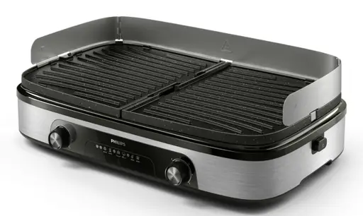 Philips HD6222/90 Table Grill, Black/Stainless Steel
