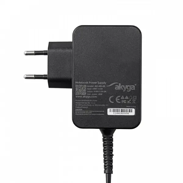 POWER SUPPLY USB-C 45W AKYGA 20V/2.25-3A – 2
