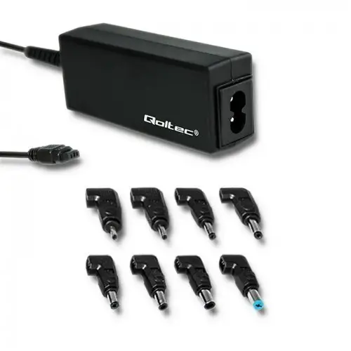 QOLTEC 51527 Universal power adapter 45W 8 plugins +power cable – 4