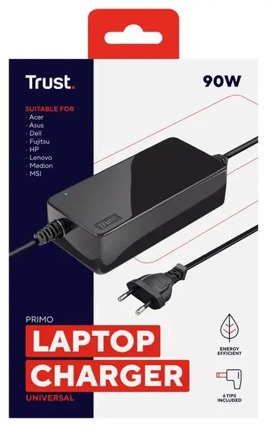 Trust Primo 90W-19V Universal 90W laptop charger that works with virtually any laptop – 4