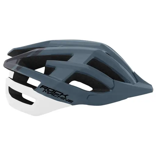 Šalmas Rock Machine MTB Race Grey/White M/L (57-61 cm)