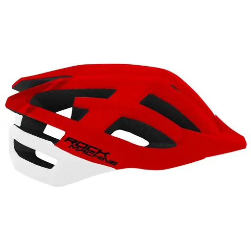 Šalmas Rock Machine MTB Race Red/White M/L (57-61 cm)