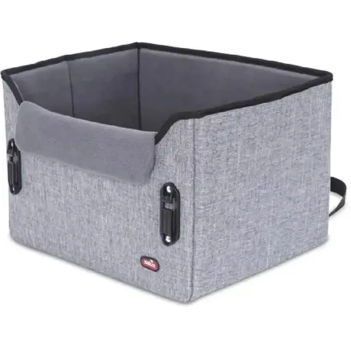 ZOLUX Nomad S pilkas – automobilinė kėdutė šuniui – 41×32×28,5 cm