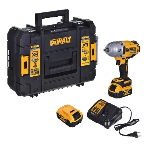 Smūginis veržliaraktis 1/2" 18V 2x5.0Ah DCF900P2T-QW DEWALT