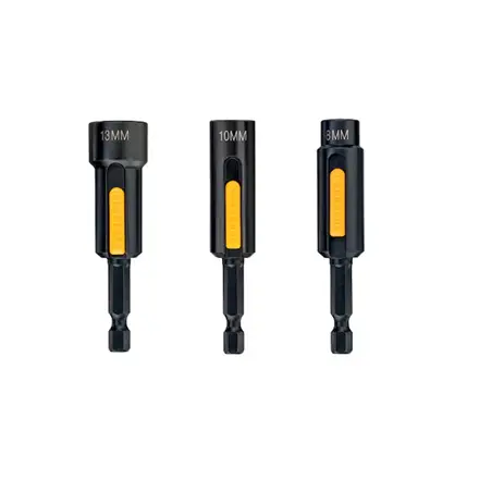 DEWALT Impact Torsion heads, 8 mm, 10 mm, 13 mm