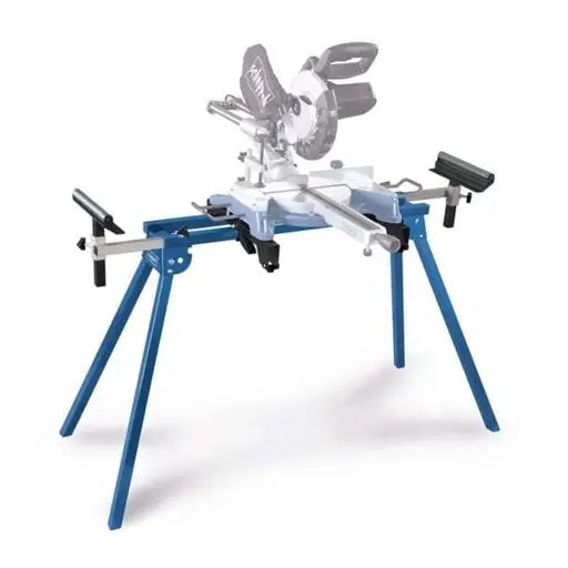 Scheppach UMF1550 stalas skersinio pjovimo staklėms 4 kojos Juoda, Mėlyna