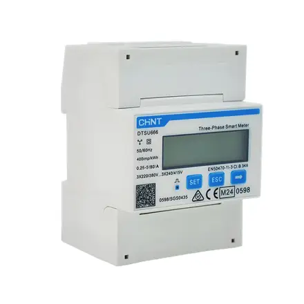 Chint Smart Power Meter Direct Measurement 3Ph+N Modbus 80A MID (Compatible with DEYE)