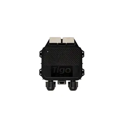 Tigo Access Point (TAP) Wirelessly communicates directly with TS4 units; Easy installation on the module frame without tools